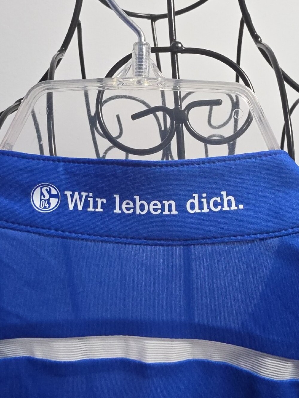 adidas Blue Schalke 04 Home Soccer Jersey - Picture 9 of 10